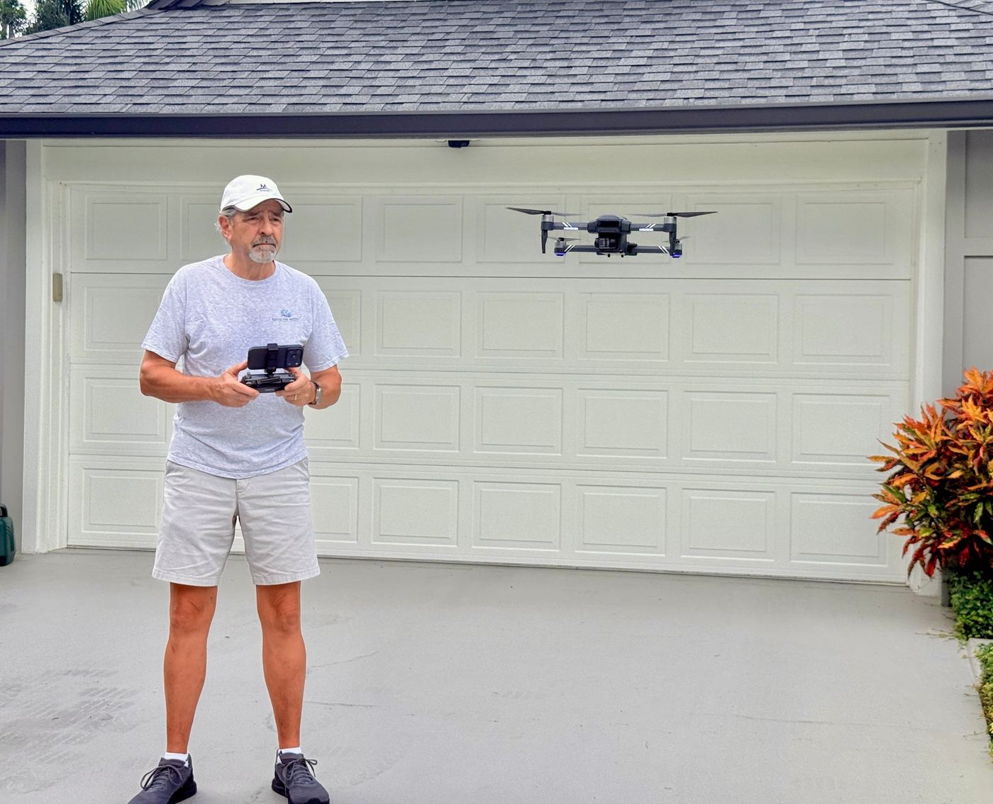 John flying an inspection drone